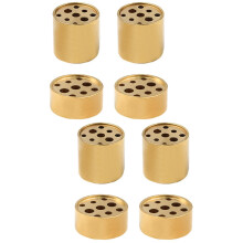Lot de 8 porte-encens en cuivre à plusieurs trous, bases pour bâtonnets d'encens à 9 trous, décorations délicates