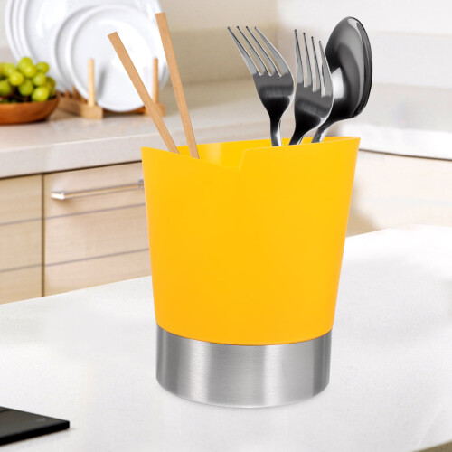 Dispenser di cannucce a scomparti multipli, porta bacchette, scolapiatti 1