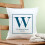 Personalized Family Initial Pillow, Blue 1