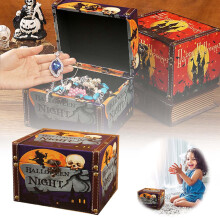 Boîte de rangement en bois à motifs, boîte à bonbons avec couvercle, porte-bonbons décoratif ou porte-cosmétiques, décoration créative pour