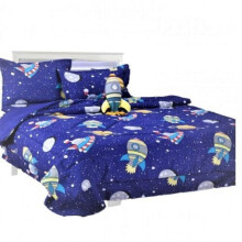 Juego de edredón de 6 piezas para cama individual, ligero y cálido, con diseño de personajes para la decoración de la habitación infantil, ideal