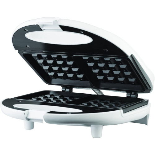 Dual Waffle Maker, Non-Stick, White 2