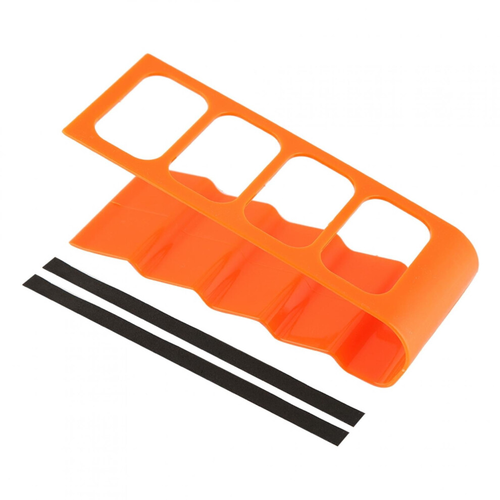 Viccilley Sorage Rack Desktop Plastic Phone Vcr Dvd Tv Step Remote Control Holder Storage Rack Organizer(Orange) Orange 9071309619782