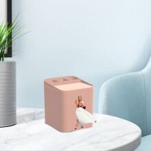 Poaug vierkante creatieve tissuebox, compatibel met rood pofrokontwerp, multifunctionele opbergorganizer voor thuis en bureaudecoratie