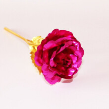 Rose plaquée or 24 carats, rose en feuille d'or, cadeau idéal pour Thanksgiving, la fête des mères, la Saint-Valentin ou un anniversaire (rose