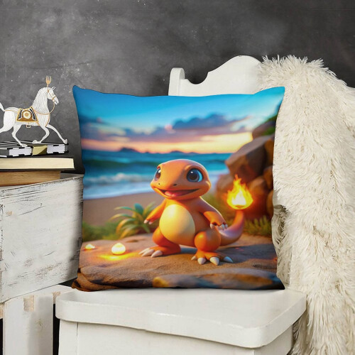 Μαξιλαροθήκη Charmander Plush Throw Multisize Εξαιρετικά άνετη μαξιλαροθήκη, αντιρρυπαντικές 1