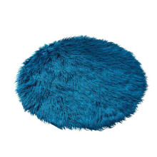 Liquidation XIUH ! Tapis ronds shaggy pour la maison, disponibles en 4 couleurs, pour salle Ă manger ou chambre (bleu)