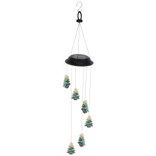 1 carillon lumineux de Noël à énergie solaire, étanche, pour extérieur