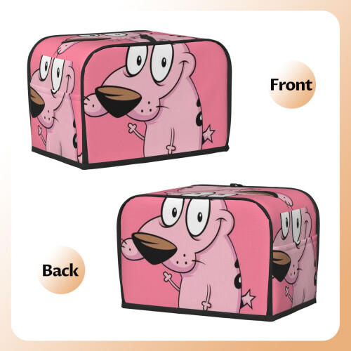 Κάλυμμα για τοστιέρα Courage The Cowardly Dog για 2 φέτες, κάλυμμα σκόνης ψωμιού και 1