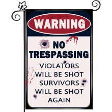 Decorațiune de Halloween pentru grădină, steag, banner de Halloween, semn de curte, decor rustic de fermă, 30,5 x 45,7 cm