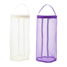 2 stuks lege netzakken voor garen, opbergdozen voor lang garen, garenhouder, garenorganizer, naaibenodigdheden voor garen en garen (paarsbeige)
