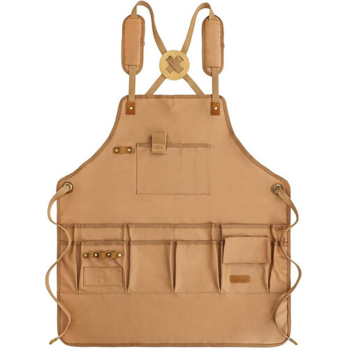 Woodworking Apron Canvas Heavy Duty Unisex Waterproof for Tools Storage 1