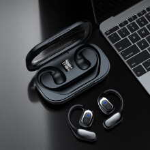 SUSUchens Bluetooth-kompatibla in-ear-hörlurar trådlösa öronsnäckor brusreducerande låg latens volymkontroll ergonomiska sportheadset svarta