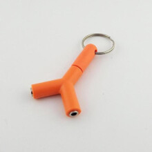 FOR10 pezzi5 colori3.5mm Mini Y Shape Splitter Connettore per cuffie stereo con jack audio Adattatore portachiavi