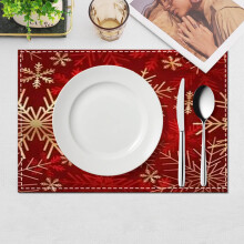 Ensemble de 4 sets de table de Noël, sets de table pour la table à manger, sets de table de Noël, décoration de table pour la maison et le salon.
