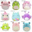Cuscino Squishmallow da 20-25 cm, peluche, salamandra blu 3