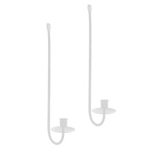 Halloween-Wandkerzenleuchter-Set aus Metall (2er-Set), kompatibel mit Stumpenkerzen, moderne Landhaus-Wohnzimmerdekoration