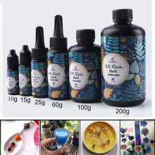 UV Transparent Resin Hard Quartz Clear Glue DIY Curing Epoxy Resin Jewelry 100g