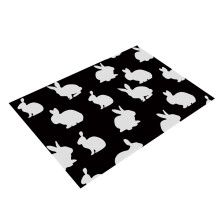 Fröhliche Ostern! Tischsets mit Peeps-Motiv, Hip-Hop-Truck-Hasen-Tischsets für den Frühling, waschbare Tischsets für die Osterfeier-Dekoration
