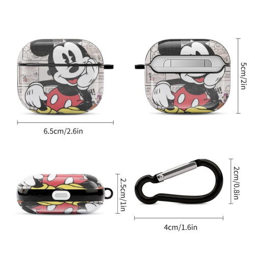 Θήκη Mickey Mouse για συμβατότητα με AirPods3, Θήκη AirPod3 για γυναίκες, συμβατή με θήκη 1
