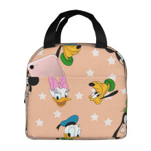 Sac à lunch à motif Mickey Mouse pour femme, boîte à lunch isotherme réutilisable grande capacité avec poches, idéale pour le bureau, les