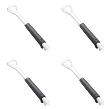 Ouvre-boîtes réglable 2024 - Nouveau ouvre-boîtes manuel multifonctionnel en acier inoxydable, accessoire de cuisine portable compatible avec les