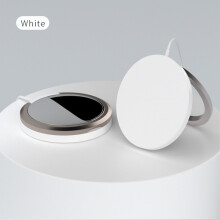 Magnetisk trådlös laddare, MagEase 15W kompatibel med iPhone 15/14/13/12 och AirPods 3/2/Pro, USB-C-kabel + USB-A-adapter, vit