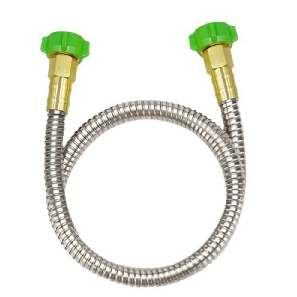 304 Stainless Steel Metal Hose Connector Washing Machine Inlet Pipe With Washer 9083649901250