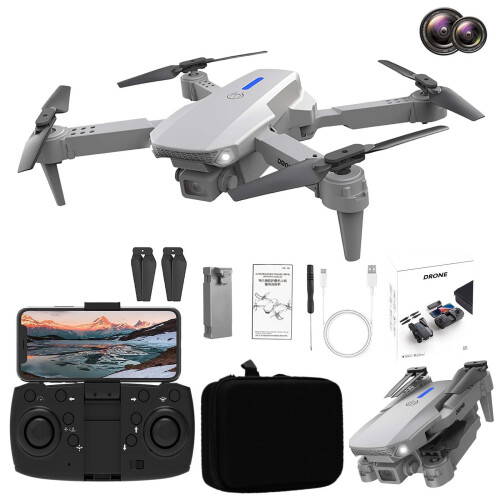 Lmueinov Drone χωρίς ψήκτρες με κινητήρα και 3 κάμερες, FPV, έλεγχο χειρονομιών,