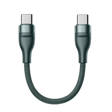 Cábla Muirir Cineál C go Cineál C 25cm66W, Corda Luchtaire USB C go USB C, Muirearú Tapa, le haghaidh Fóin, Táibléad, Ríomhaire Glúine