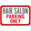 Schild „Nur Parken für Friseursalons“ 1