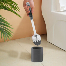 Cepillo de inodoro de silicona Kiplyki Flash Deals con soporte de secado ventilado, cepillo para inodoro, cepillo de limpieza para baño, cepillo de