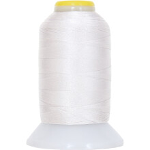Threadart 60 Weight Micro Embroidery & Bobbin Thread - 1000m Spools - 30 Colors Available - White