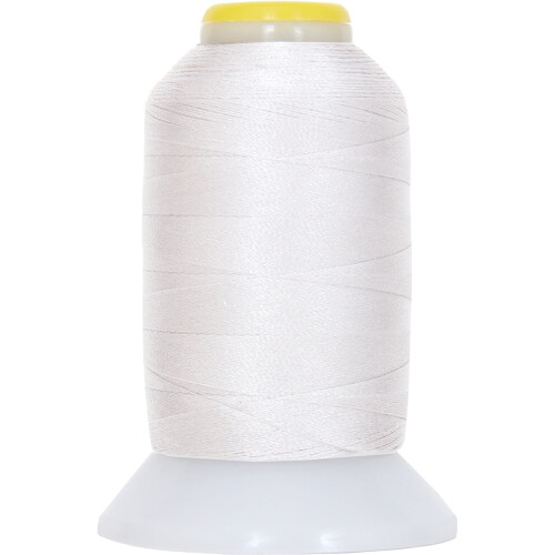 Threadart 60 Weight Micro Embroidery & Bobbin Thread - 1000m Spools - 30 Colors Available - White