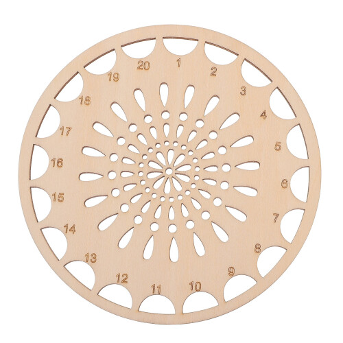 Guangmc Embroidery Floss Organizer Wooden Thread Holder