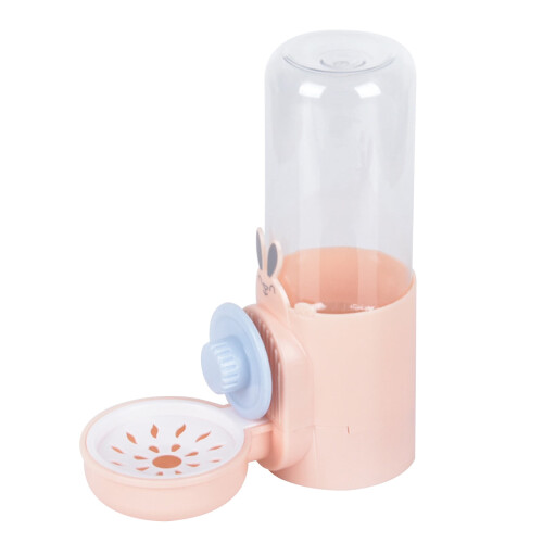 Comedouro automático para coelhos e ouriços, com bebedouro e comedouro para gaiolas.