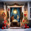 Tapiz para puerta de Navidad 5