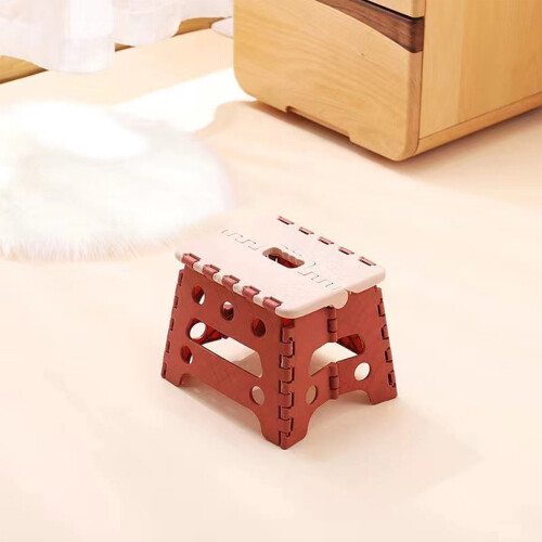 Folding Step Stool Non-Slip Folding Stools with Handle, Compact Plastic Foldable Step Stool for Bathroom,Bedroom, Kitchen