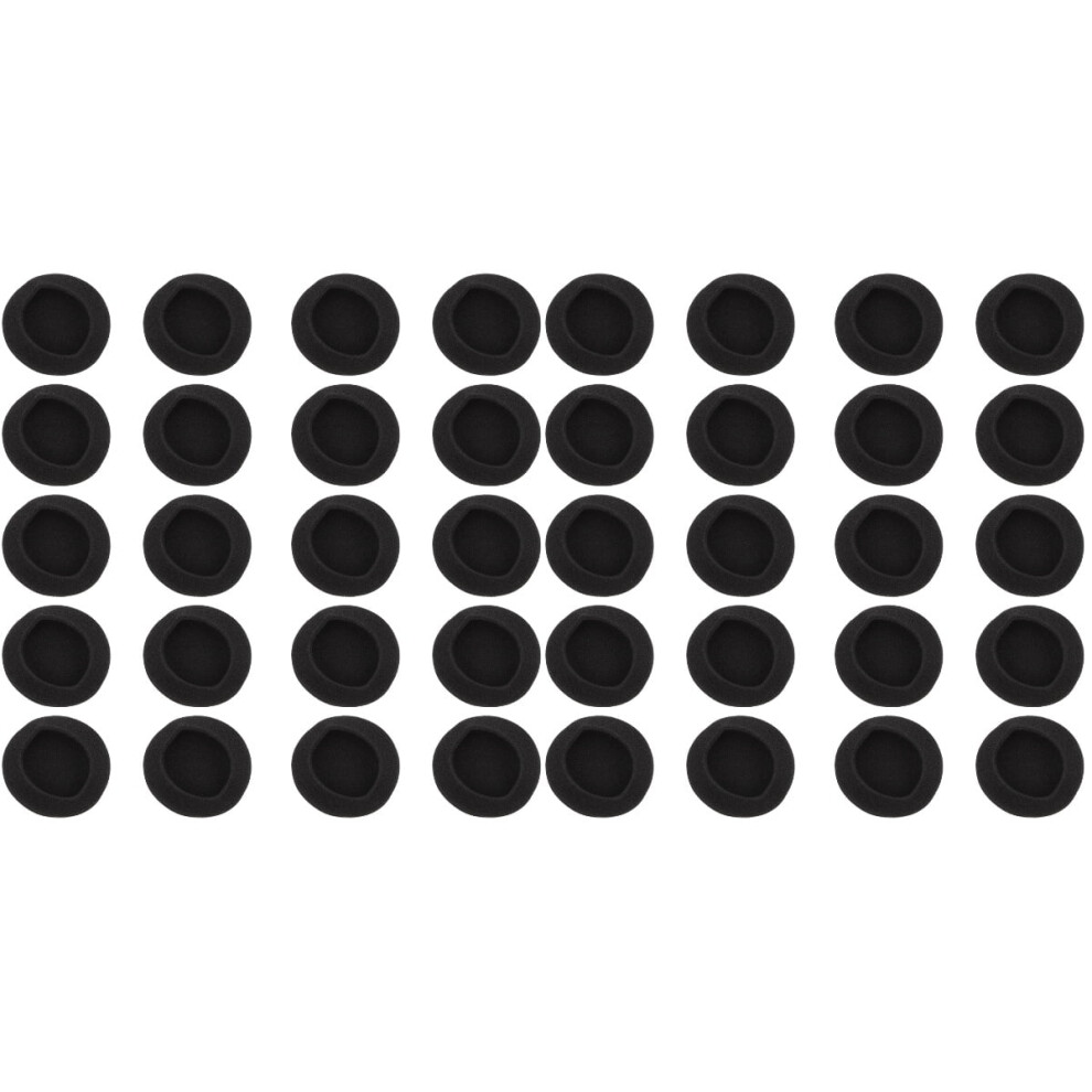 40 Pcs Round Earphone Case Plugs Headphone Replacement Pads Headset Cushion Memory Foam 9083649902851