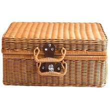Panier de pique-nique en osier Eease, boîte de rangement, valise, boîte à lunch, étagère, bac de rangement, accessoires
