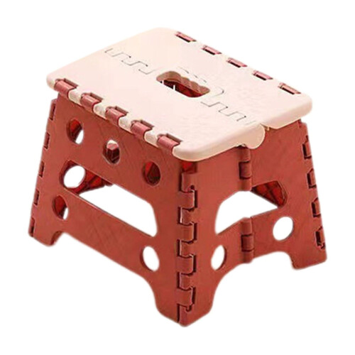 Folding Step Stool Non-Slip Folding Stools with Handle, Compact Plastic Foldable Step Stool for Bathroom,Bedroom, Kitchen 1