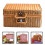 Eease Wicker Picnic Basket Storage Box Βαλίτσα Lunch Box Ράφι Κάδου Organizer Props 6
