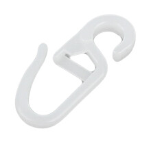 100Pcs Clip-on Hooks With 10mm Eyelet For Curtain Rings - Pleating Hooks