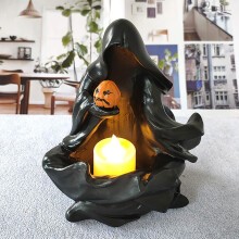 Loppuunmyynti! Giyblacko Homoyoyo -kynttilänjalkakoriste, yhteensopiva halloween-koristeiden kanssa, pöytäkynttilänjalka, minihahmot, ruokapöytä