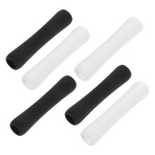Stilfulde silikone penbeskyttere 6 stk. sæt blyanthylstre komfortgreb assorterede farver