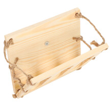Wooden Rabbit Hay Feeder Shelf Small Animal Grass Feeding Rack Folding
