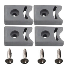 Sliding Shower Door Stopper with Screws, Impact Protection, AntiCollision, WearResistant, 4 Sets