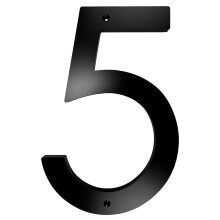 10 Inch Black Acrylic House Numbers WeatherResistant Address Plaque with Easy Mounting Kit