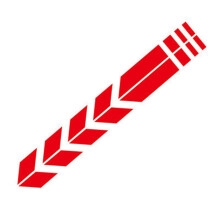 Reflective Motorcycle Stickers Waterproof Decals for Frame and Fork Night Riding Safety Red