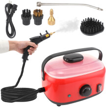 Steam Cleaner with Temperature Pressurized Steam, Large 1.5L Tank, 6Speed Control, Multiple Brushes for Kitchen and Bathroom